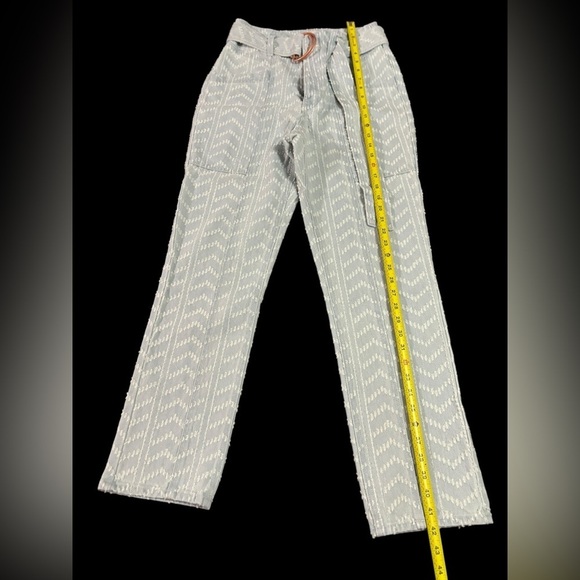 Happy × Nature Ultra High Rise Seamed Jeans Swiss Dot Straight Leg Size … - Picture 13 of 13